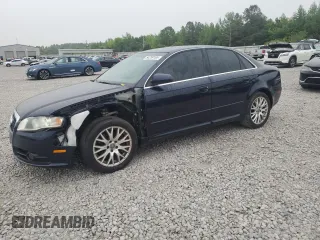 2008 Audi A4 2.0T with VIN WAUDF78E48A161849, listed as a Copart auction lot 54259165 with 87,452 mi miles and Clean Title. Bid and sale history available at carsss.com. Image 1.