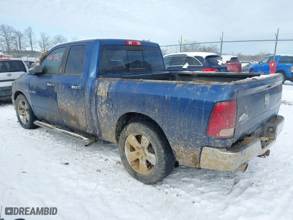 2010 Dodge Ram 1500 Laramie with VIN 1D7RV1GT2AS123776, listed as a IAAI auction lot 41615163 with 1 mi miles. Bid and sale history available at carsss.com. Image 3.