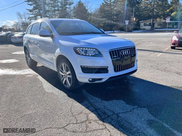2015 Audi Q7 3.0T Premium Plus with VIN WA1LGAFE5FD014103, listed as a Copart auction lot 50375685 with 152406 miles and Clean Title. Bid and sale history available at carsss.com. Image 1.