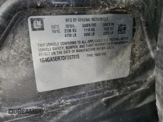 2013 Buick LaCrosse with VIN 1G4GA5ER7DF207015, listed as a Copart auction lot 50785525 with 203,111 mi miles and Non repairable. Bid and sale history available at DreamBid. Image 13.