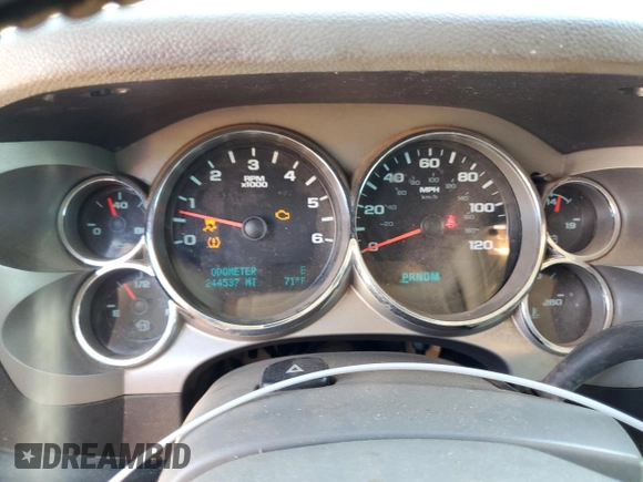 2012 GMC Sierra 1500 SLE with VIN 3GTP2VE76CG142719, listed as a Copart auction lot 53365495 with 244,537 mi miles and Salvage title. Bid and sale history available at DreamBid. Image 9.