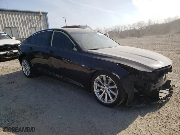 2021 Cadillac CT5 Luxury with VIN 1G6DM5RK5M0117413, listed as a Copart auction lot 48208495 with NaN miles and Salvage Title. Bid and sale history available at carsss.com. Image 4.