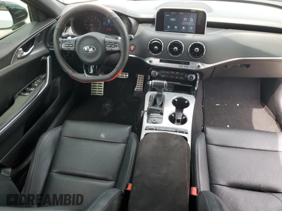 2020 Kia Stinger GT with VIN KNAE35LC0L6072105, listed as a Copart auction lot 68887473 with 42,836 mi miles and Salvage Title. Bid and sale history available at DreamBid. Image 8.