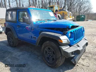 2021 Jeep Wrangler 80th Anniversary with VIN 1C4GJXAN4MW758747, listed as a IAAI auction lot 41787645 with 32,613 mi miles and . Bid and sale history available at DreamBid. Image 1.