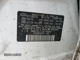 2013 Hyundai Elantra GT with VIN KMHD35LE1DU106903, listed as a Copart auction lot 72471284 with 0 mi miles and Clean Title. Bid and sale history available at carsss.com. Image 12.