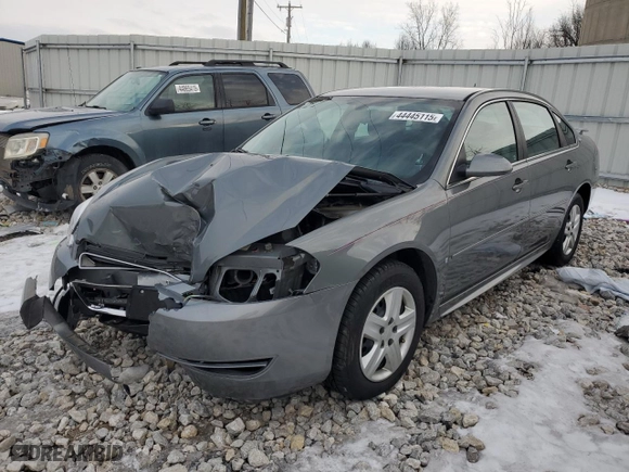 2009 Chevrolet Impala LS with VIN 2G1WB57K991130698, listed as a Copart auction lot 44445115 with 0 mi miles and Clean Title. Bid and sale history available at carsss.com. Image 1.