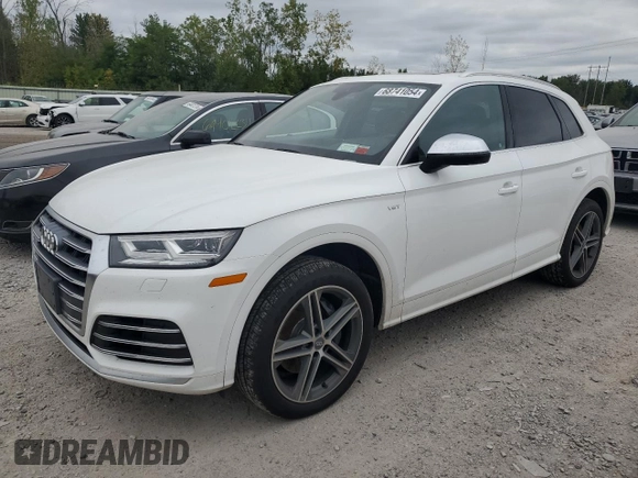 2018 Audi SQ5 Premium Plus with VIN WA1A4AFY9J2209331, listed as a Copart auction lot 68741054 with 86,407 mi miles and Salvage Title. Bid and sale history available at DreamBid. Image 1.