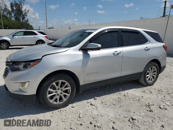 2019 Chevrolet Equinox LT with VIN 2GNAXKEV6K6183311, listed as a Copart auction lot 54105915 with 72,332 mi miles and Salvage Title. Bid and sale history available at DreamBid. Image 1.