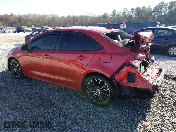 2020 Toyota Corolla LE with VIN 5YFEPRAE4LP086956, listed as a Copart auction lot 87750105 with 83,822 mi miles and Salvage Title. Bid and sale history available at carsss.com. Image 2.