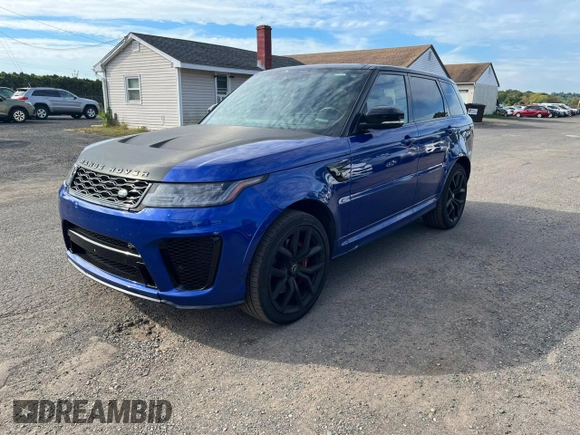 2018 Land Rover Range Rover Sport SVR with VIN SALWZ2SEXJA191225, listed as a Copart auction lot 74400604 with 100,751 mi miles and Clean Title. Bid and sale history available at carsss.com. Image 1.