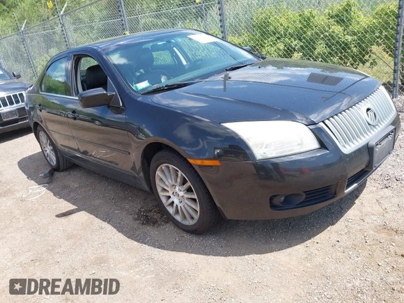 2009 Mercury Milan Premier with VIN 3MEHM02179R600636, listed as a IAAI auction lot 42638488 with 183,743 mi miles and . Bid and sale history available at DreamBid. Image 1.