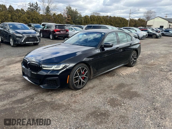 2023 BMW 5 Series 540i xDrive with VIN WBA73BJ06PWX86780, listed as a Copart auction lot 48510235 with 87,477 mi miles and Clean Title. Bid and sale history available at carsss.com. Image 1.