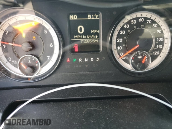 2017 Ram 1500 Tradesman with VIN 1C6RR7FT5HS612757, listed as a Copart auction lot 60593305 with 71,565 mi miles and Salvage title. Bid and sale history available at DreamBid. Image 9.