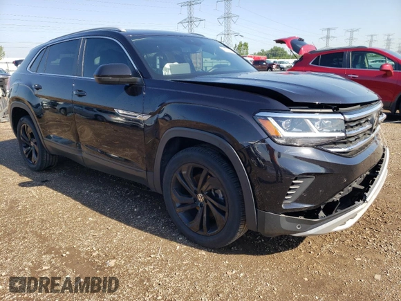 2021 Volkswagen Atlas SEL with VIN 1V2BE2CA2MC227512, listed as a Copart auction lot 71352354 with 34,240 mi miles and Non repairable. Bid and sale history available at DreamBid. Image 4.