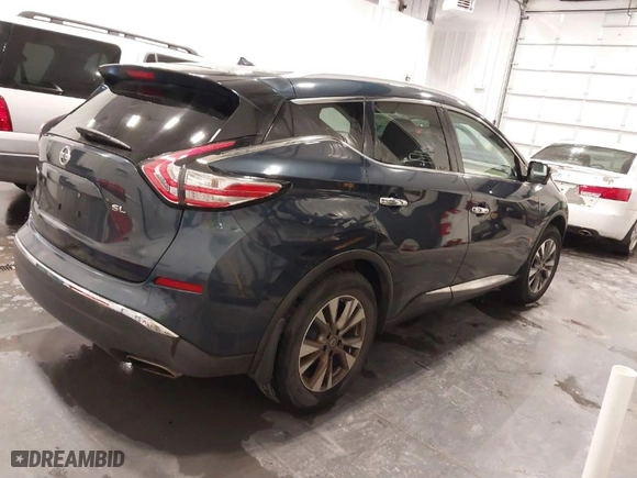 2016 Nissan Murano S with VIN 5N1AZ2MG1GN120699, listed as a IAAI auction lot 41745300 with 99,345 mi miles. Bid and sale history available at carsss.com. Image 4.