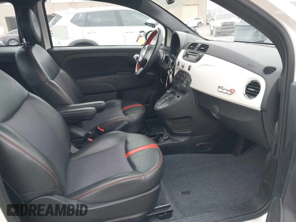 2015 FIAT 500e with VIN 3C3CFFGE0FT623389, listed as a IAAI auction lot 41473493 with 34,177 mi miles and . Bid and sale history available at DreamBid. Image 5.