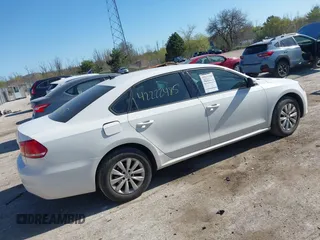 2013 Volkswagen Passat Wolfsburg Edition with VIN 1VWAH7A36DC099987, listed as a IAAI auction lot 42222485 with 106,318 mi miles and . Bid and sale history available at DreamBid. Image 4.
