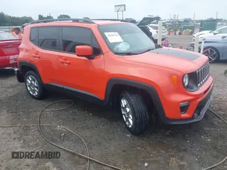 2019 Jeep Renegade Latitude z VIN ZACNJBBB2KPJ97518, wystawiony jako IAAI lot #42285180 z przebiegiem 95 110 mil mil oraz . Historia ofert i sprzedaży dostępna na DreamBid. Obrazek 1.