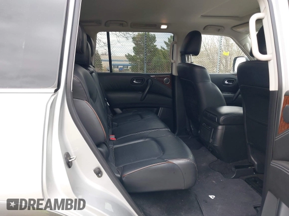 2020 Nissan Armada SL with VIN JN8AY2NC9L9616120, listed as a IAAI auction lot 42092766 with 52,593 mi miles. Bid and sale history available at carsss.com. Image 8.