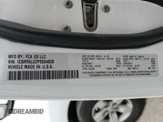 2023 Ram 1500 SLT z VIN 1C6RR6LG2PS564828, wystawiony jako Copart lot #41870845 z przebiegiem 40 771 mil mil oraz Szkoda całkowita • Salvage title. Historia ofert i sprzedaży dostępna na DreamBid. Obrazek 13.