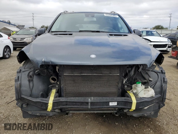2014 Mercedes-Benz M 350 with VIN 4JGDA2EB9EA414993, listed as a Copart auction lot 43284585 with 163,067 mi miles and Salvage title. Bid and sale history available at DreamBid. Image 5.