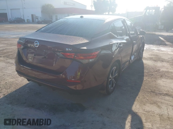 2021 Nissan Sentra SV with VIN 3N1AB8CV6MY267856, listed as a IAAI auction lot 42162019 with 48,165 mi miles and . Bid and sale history available at DreamBid. Image 4.