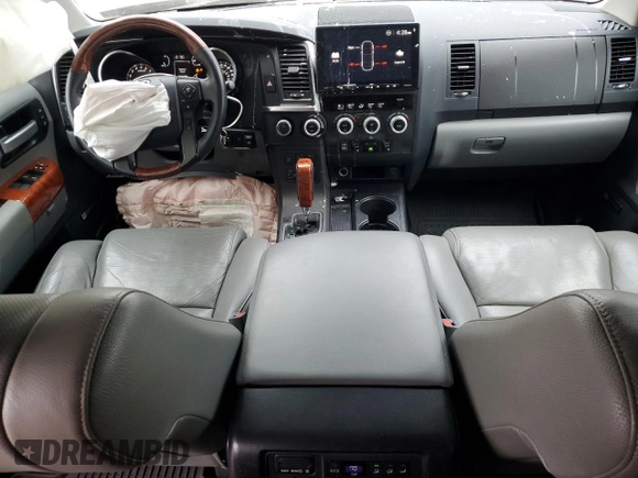 2018 Toyota Sequoia Platinum with VIN 5TDDY5G19JS158048, listed as a Copart auction lot 79352984 with 129,083 mi miles and Salvage Title. Bid and sale history available at carsss.com. Image 8.