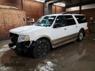 2013 Ford Expedition EL XLT with VIN 1FMJK1J57DEF27598, listed as a Copart auction lot 87609345 with 192,345 mi miles and Salvage Title. Bid and sale history available at carsss.com. Image 1.