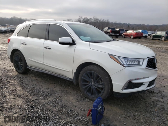 2017 Acura MDX w/Advance Pkg with VIN 5FRYD4H88HB036409, listed as a Copart auction lot 69837222 with 71,306 mi miles. Bid and sale history available at carsss.com. Image 4.