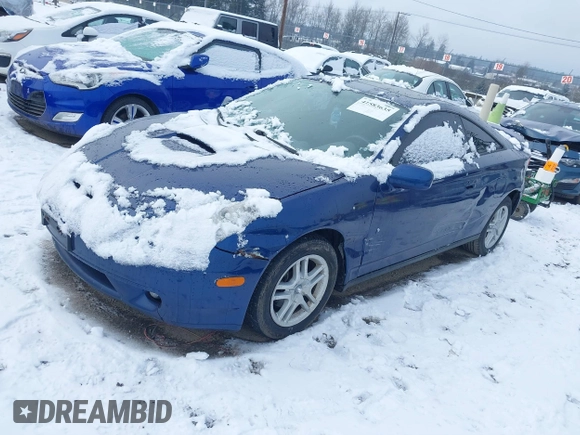 2001 Toyota Celica GT with VIN JTDDR32T510084673, listed as a IAAI auction lot 41583635 with 223,283 mi miles. Bid and sale history available at carsss.com. Image 2.