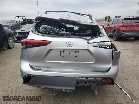 2020 Toyota Highlander L with VIN 5TDCZRAH2LS507172, listed as a Copart auction lot 51814455 with 46,827 mi miles and Salvage title. Bid and sale history available at DreamBid. Image 6.