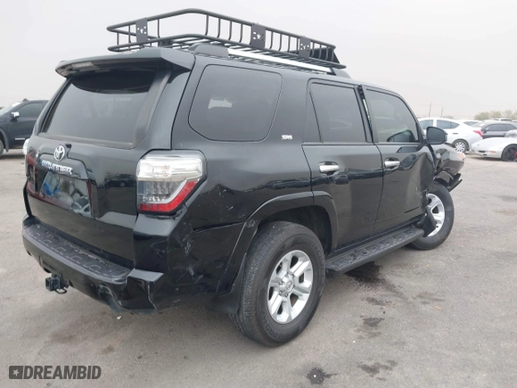 2022 Toyota 4Runner SR5 with VIN JTEEU5JR6N5260896, listed as a IAAI auction lot 41286832 with 62,492 mi miles. Bid and sale history available at carsss.com. Image 4.