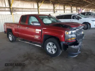 2018 Chevrolet Silverado 1500 LT with VIN 1GCVKREC6JZ241727, listed as a Copart auction lot 53993395 with Not Provided miles and Salvage Title. Bid and sale history available at DreamBid. Image 4.