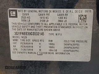 2016 Cadillac SRX Luxury Collection with VIN 3GYFNEE39GS532145, listed as a IAAI auction lot 42670496 with 193,959 mi miles and . Bid and sale history available at DreamBid. Image 9.
