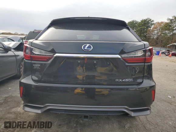 2017 Lexus RX with VIN 2T2BGMCA0HC011089, listed as a Copart auction lot 84791604 with 109,349 mi miles and Salvage Title. Bid and sale history available at carsss.com. Image 6.