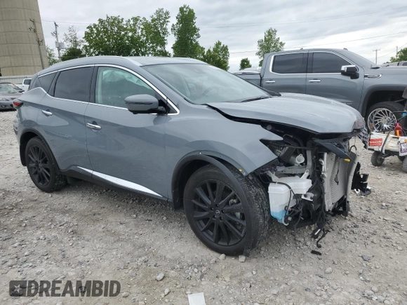 2023 Nissan Murano Platinum z VIN 5N1AZ2DS2PC133266, wystawiony jako Copart lot #58504075 z przebiegiem 15 494 mil mil oraz Szkoda całkowita • Salvage title. Historia ofert i sprzedaży dostępna na DreamBid. Obrazek 4.