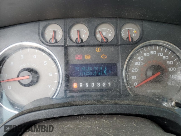2009 Ford F-150 XLT with VIN 1FTRX12V89FA40192, listed as a Copart auction lot 62384525 with 276,253 mi miles and Clean title. Bid and sale history available at DreamBid. Image 9.