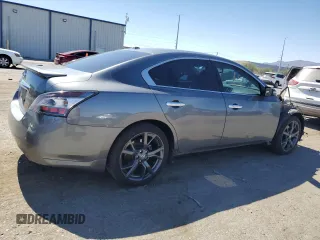2014 Nissan Maxima S with VIN 1N4AA5AP2EC492648, listed as a Copart auction lot 60300065 with 95,131 mi miles and Salvage title. Bid and sale history available at DreamBid. Image 3.
