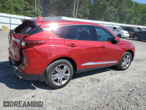 2021 Acura RDX w/Advance Package with VIN 5J8TC1H71ML012062, listed as a Copart auction lot 52085664 with 36,770 mi miles. Bid and sale history available at carsss.com. Image 3.