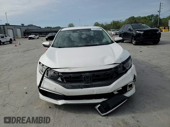 2019 Honda Civic LX with VIN 2HGFC2F6XKH606222, listed as a Copart auction lot 53129505 with 68,629 mi miles and Salvage Title. Bid and sale history available at DreamBid. Image 10.