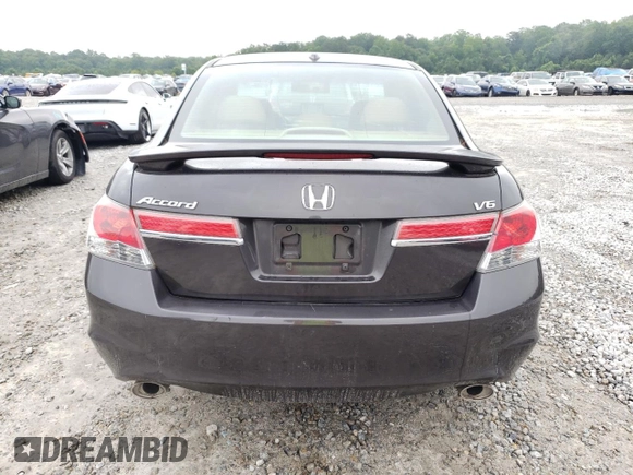 2011 Honda Accord EX-L with VIN 1HGCP3F8XBA011819, listed as a Copart auction lot 60412625 with 164,931 mi miles and Salvage title. Bid and sale history available at DreamBid. Image 6.