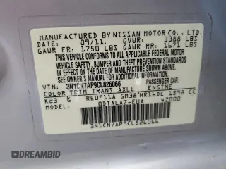 2012 Nissan Versa S with VIN 3N1CN7AP9CL826066, listed as a Copart auction lot 50645295 with 156,732 mi miles and Salvage Title. Bid and sale history available at carsss.com. Image 13.