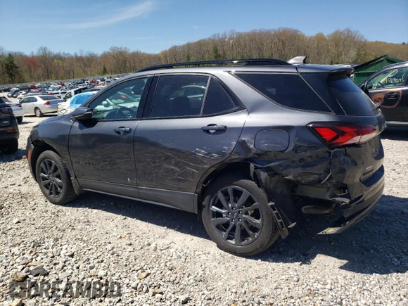 2022 Chevrolet Equinox RS with VIN 3GNAXWEV2NS202014, listed as a Copart auction lot 55381305 with 58,080 mi miles and Salvage title. Bid and sale history available at DreamBid. Image 2.