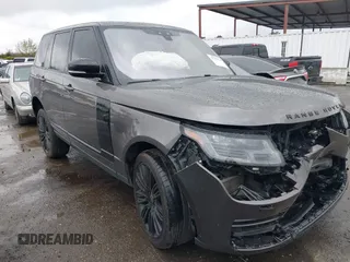 2020 Land Rover Range Rover HSE with VIN SALGS2RU3LA588493, listed as a IAAI auction lot 41733149 with 77,572 mi miles and . Bid and sale history available at DreamBid. Image 1.