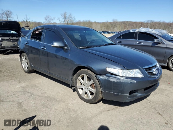 2005 Acura TSX with VIN JH4CL95845C010266, listed as a Copart auction lot 53312585 with 150,155 mi miles and Salvage Title. Bid and sale history available at carsss.com. Image 4.
