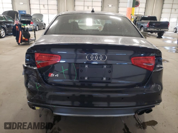 2013 Audi S4 Premium Plus with VIN WAUBGAFL2DA214917, listed as a Copart auction lot 75889624 with 75,982 mi miles and Salvage Title. Bid and sale history available at carsss.com. Image 6.