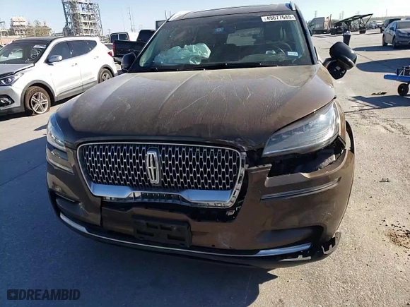 2022 Lincoln Aviator Reserve with VIN 5LM5J7WC4NGL02508, listed as a Copart auction lot 49677685 with 32,956 mi miles and Salvage Title. Bid and sale history available at carsss.com. Image 12.