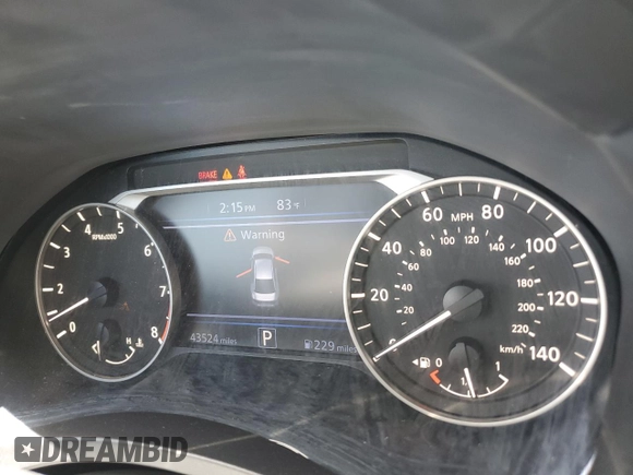 2022 Nissan Altima SV z VIN 1N4BL4DV2NN302032, wystawiony jako Copart lot #57284245 z przebiegiem 43 524 mil mil oraz Szkoda całkowita • Salvage title. Historia ofert i sprzedaży dostępna na DreamBid. Obrazek 9.