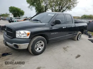 2007 Dodge 1500 ST with VIN 1D7HA18K67J583468, listed as a Copart auction lot 47100565 with 171,852 mi miles and Salvage Title. Bid and sale history available at carsss.com. Image 1.