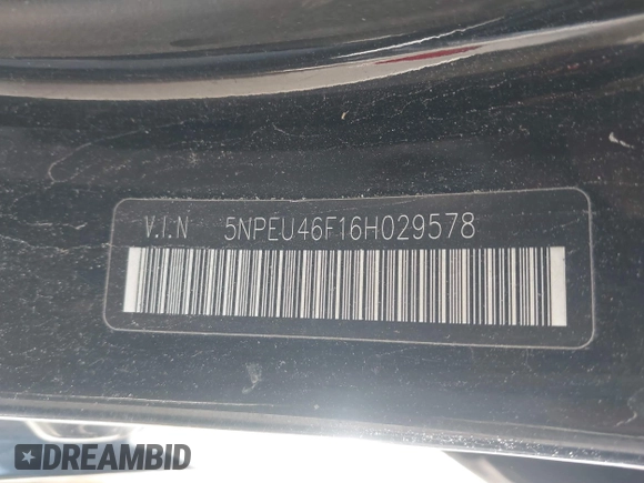 2006 Hyundai Sonata GLS with VIN 5NPEU46F16H029578, listed as a IAAI auction lot 41740634 with 241,166 mi miles and . Bid and sale history available at DreamBid. Image 9.